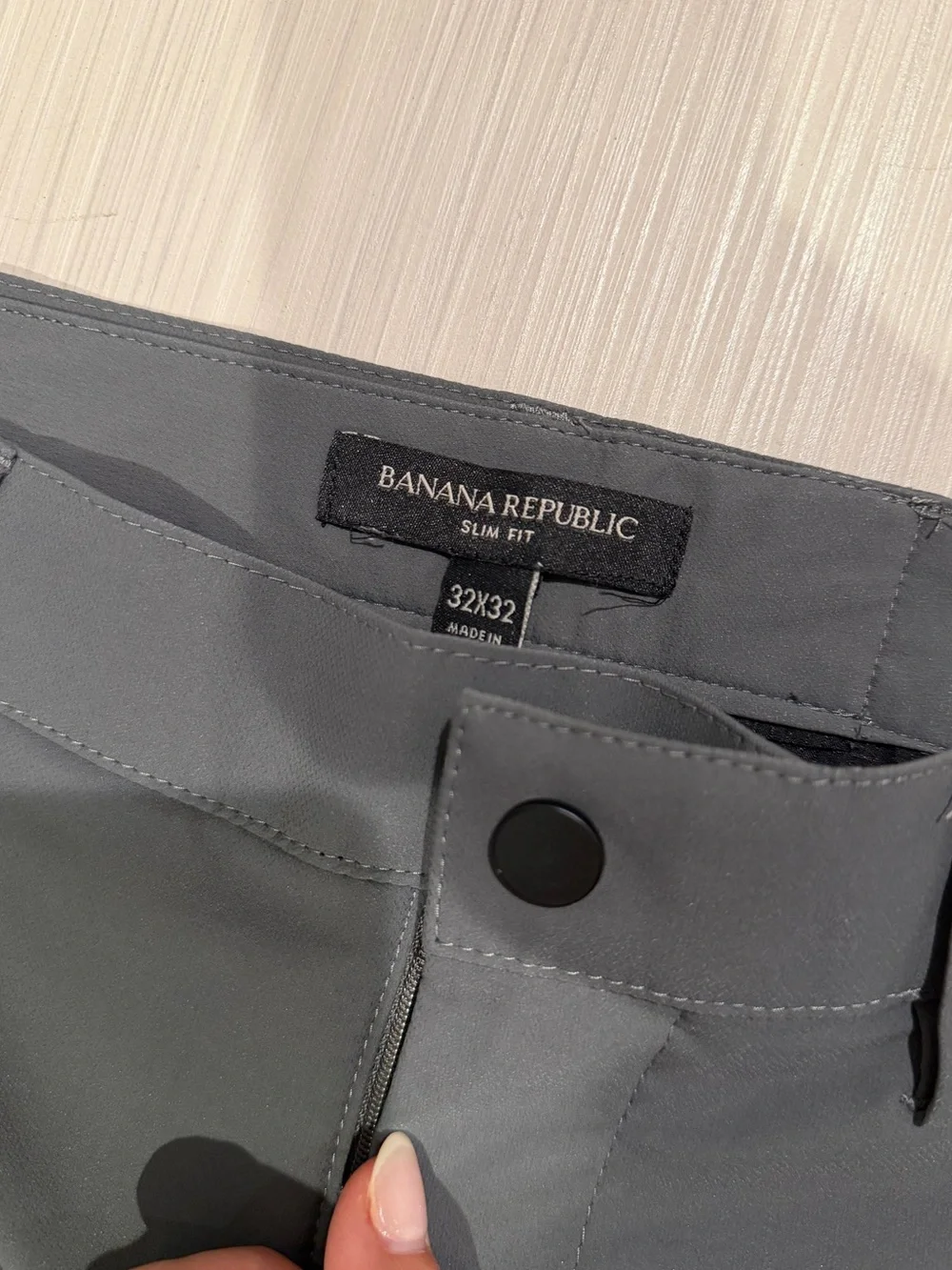 Banana Republic Men’s Dark Gray Slim Chinos